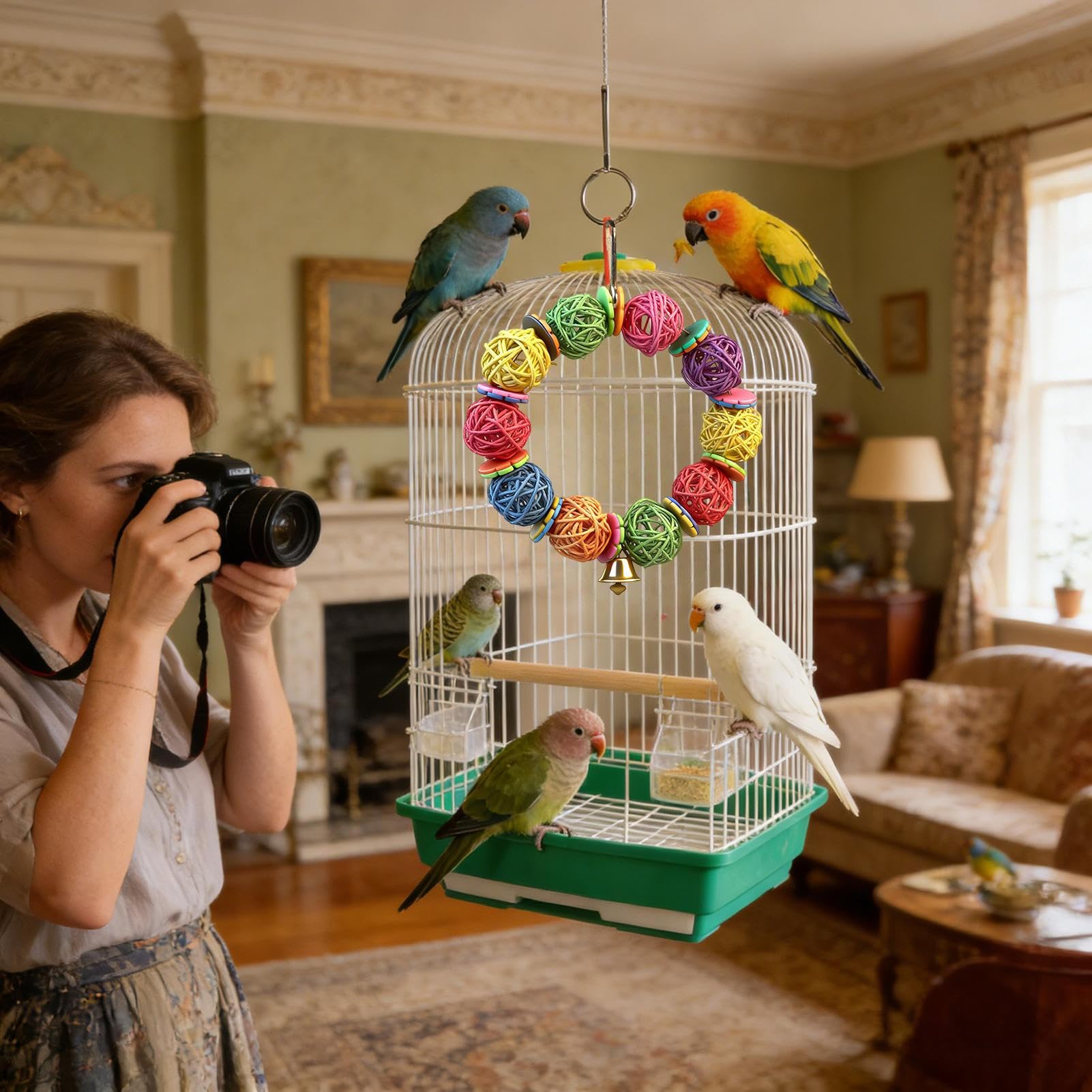 Amazon | Gungtj バードトイ | インコ 用 ペット かじり 用品 および
