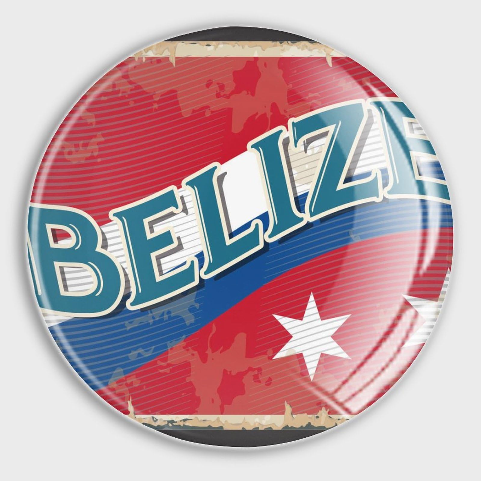 Magnets Belize aimants puissants verre décoration maison lot de 4