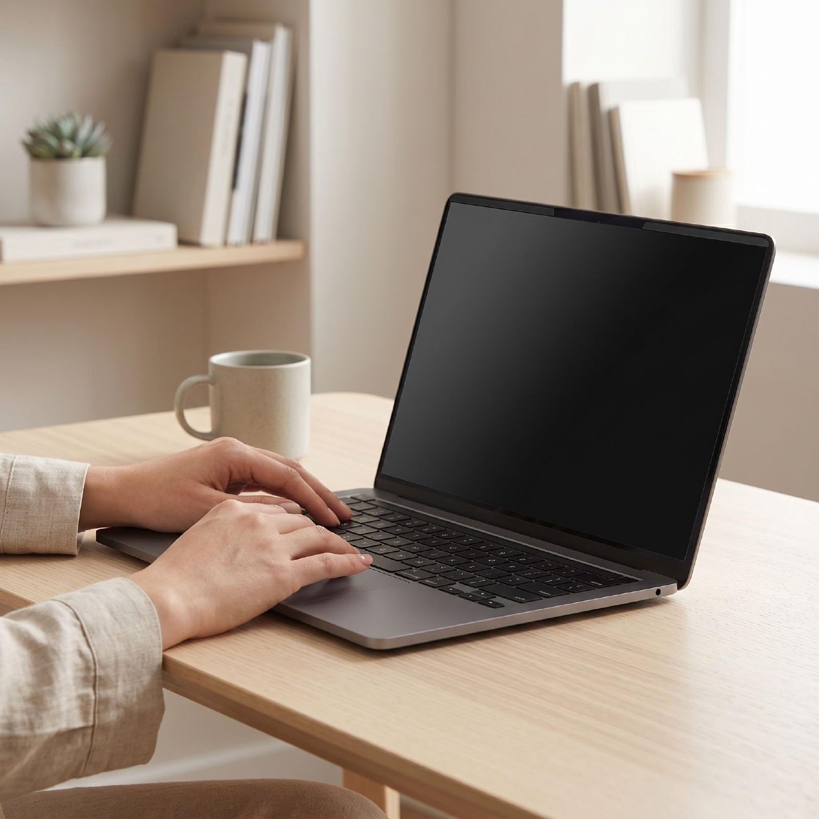Cuifati Schermo per la Privacy del Laptop da 15,6 Pollici, Filtro Magnetico Antiriflesso con Materiale PET Antigraffio per Monitor 16:9, Angolo di Visione Chiaro