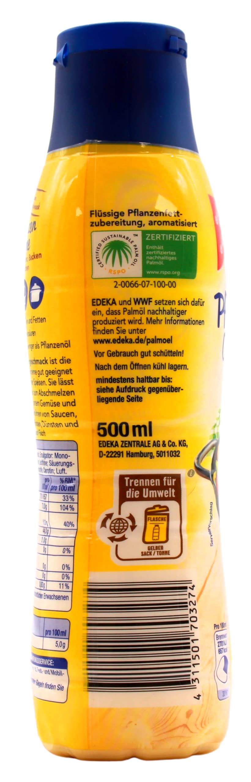 Gut & Günstig Pflanzencreme vegan, 12er Pack (12 x 500ml)