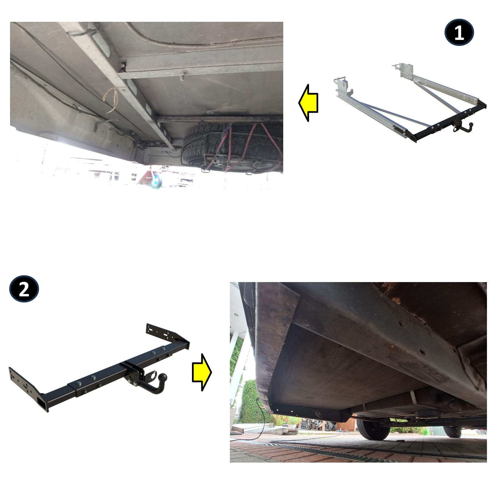 Attelage de remorque universel variable - pour campeur, camping-car, caravane, tombereau, un camione, voiture de livraison