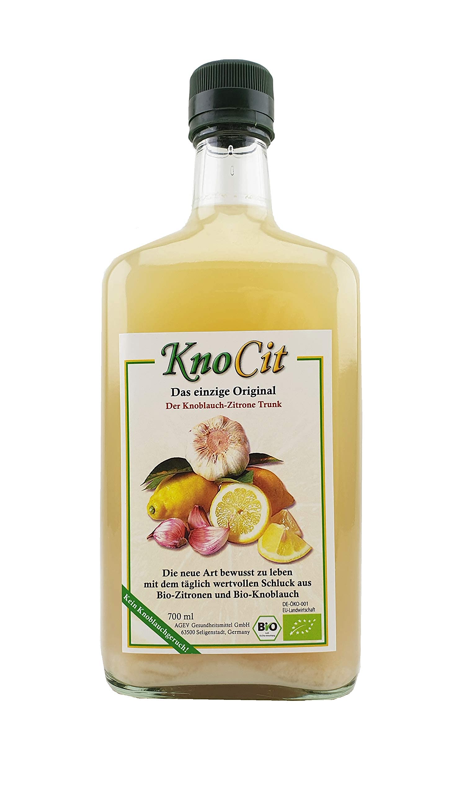 Knocit - Bio Knoblauchkur - Naturprodukt aus frischem Knoblauch und Zitrone