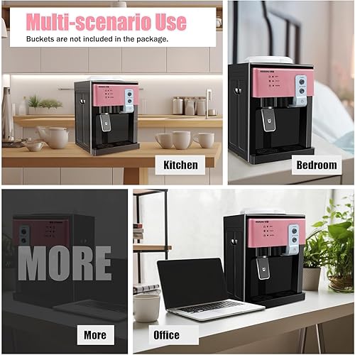 Miniatura 7 de Mini dispensador de enfriador de agua, dispensador de agua de carga superior para botellas de 1 a 5 galones, dispensador de agua fríacaliente de 3