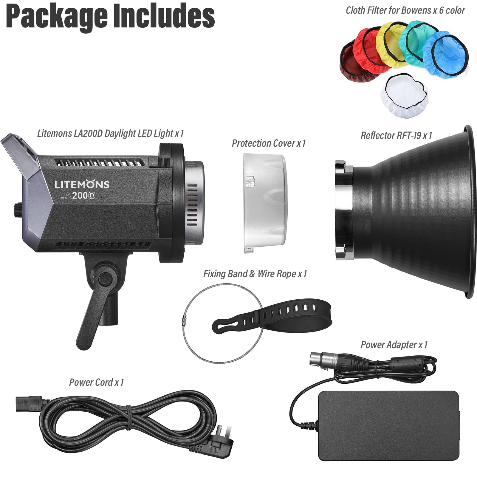 Amazon.com : Godox Litemons LA200D 230W Daylight LED Video Light 