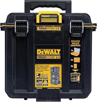 DEWALT TOUGHSYSTEM 2.0 Compact and Durable Deep Toolbox with Removable Dividers DWST08035