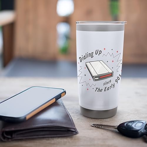 Miniatura 7 de 90s Nostalgia Retro 90s Dial Up Internet Vintage Stainless Steel Insulated Tumbler