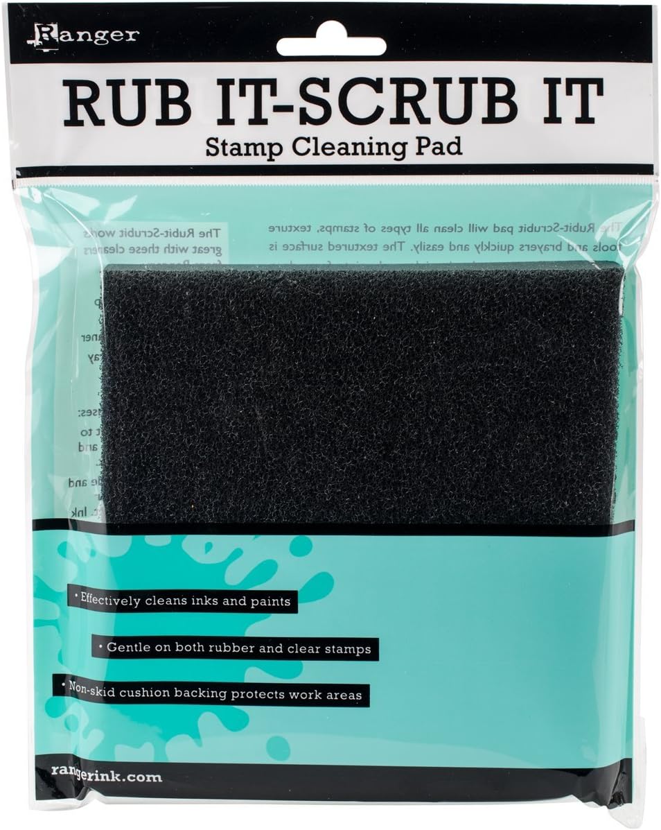 Inkssentials Rub-It Scrub-It Stamp Cleaning Pad 6" x 6"