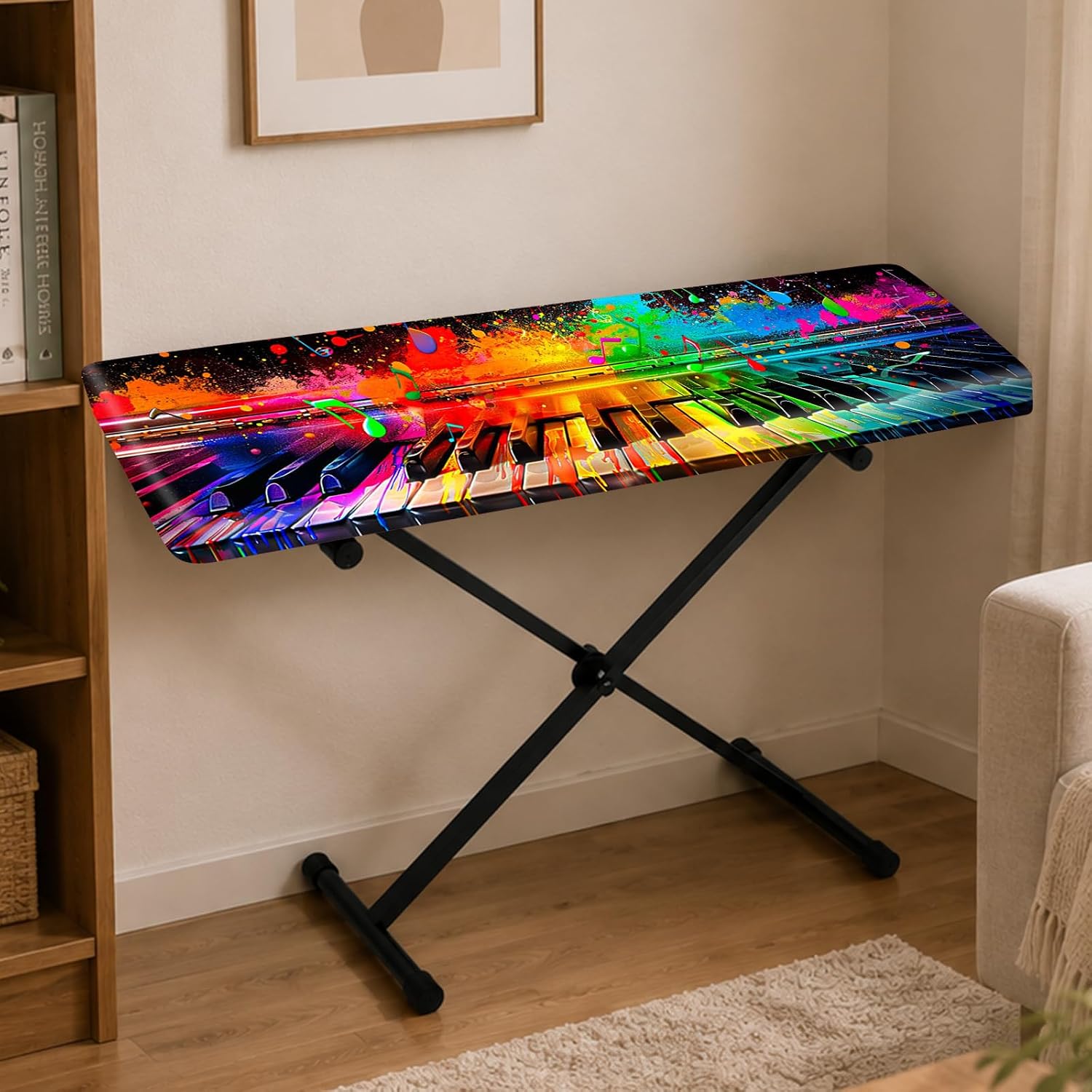 Nuxovilar Ink Splash Keyboard Cover Milk Silk 40x15.4 In image 2