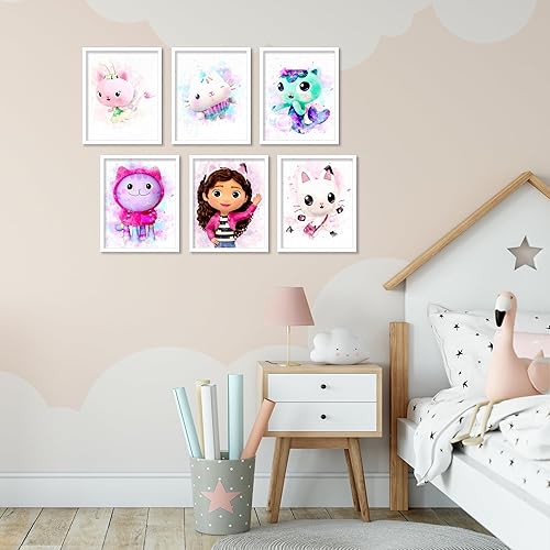 Miniatura 2 de BigWigPrints - Arte de pared de casa de muñecas Gabby, póster de casa de muñecas Gabby, impresiones de casa de muñecas Gabby, decoración de pared de