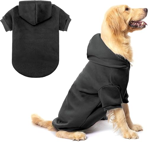 Miniatura 63 de BINGPET - Sudaderas con capucha de seguridad para perros, suéter para cachorros, abrigos para perros para clima frío, suéter de forro polar