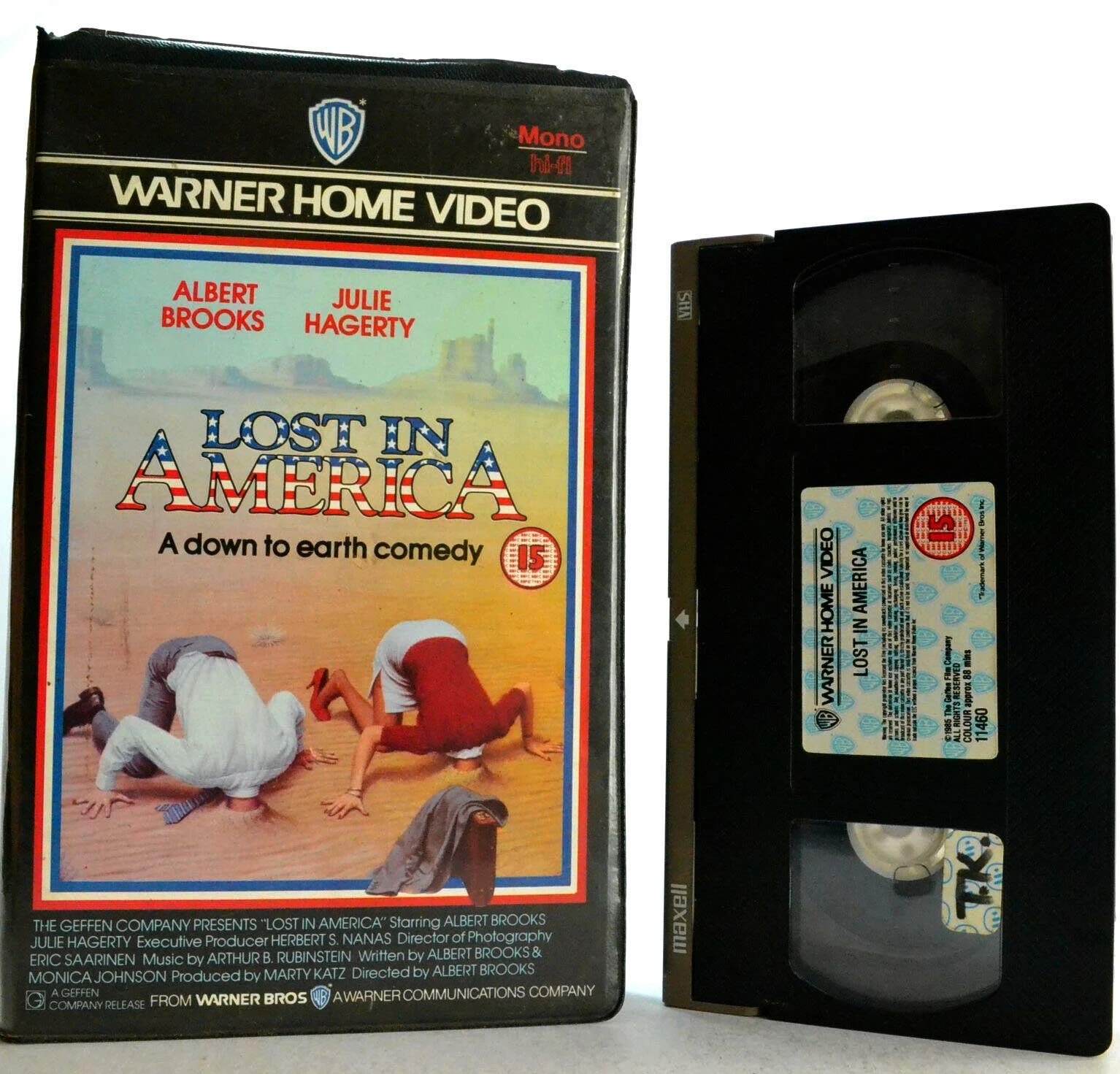 Lost In America - Albert Brooks - Big Box - Ex-Rental Video - Warner - Pal VHS