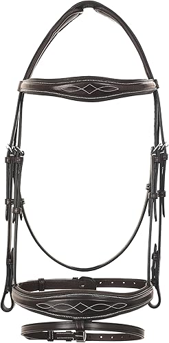 Miniatura 2 de Exion Jumping Flash Brida inglesa con pieza de corona ergonómica, acolchado suave, diseño anatómico, banda nasal elegante y riendas de goma  English