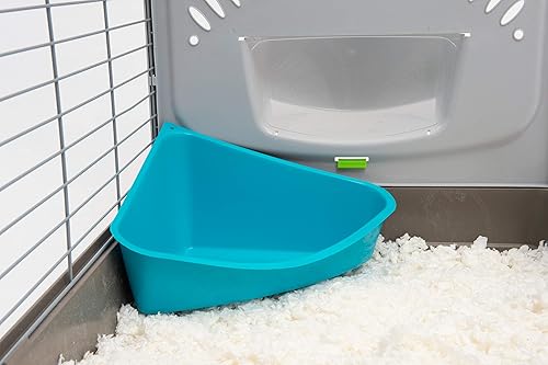 Miniatura 4 de Lixit Sartén esquinera para hurones, conejos, ratas, cobayas y otros animales pequeños (paquete de 1 unidad)