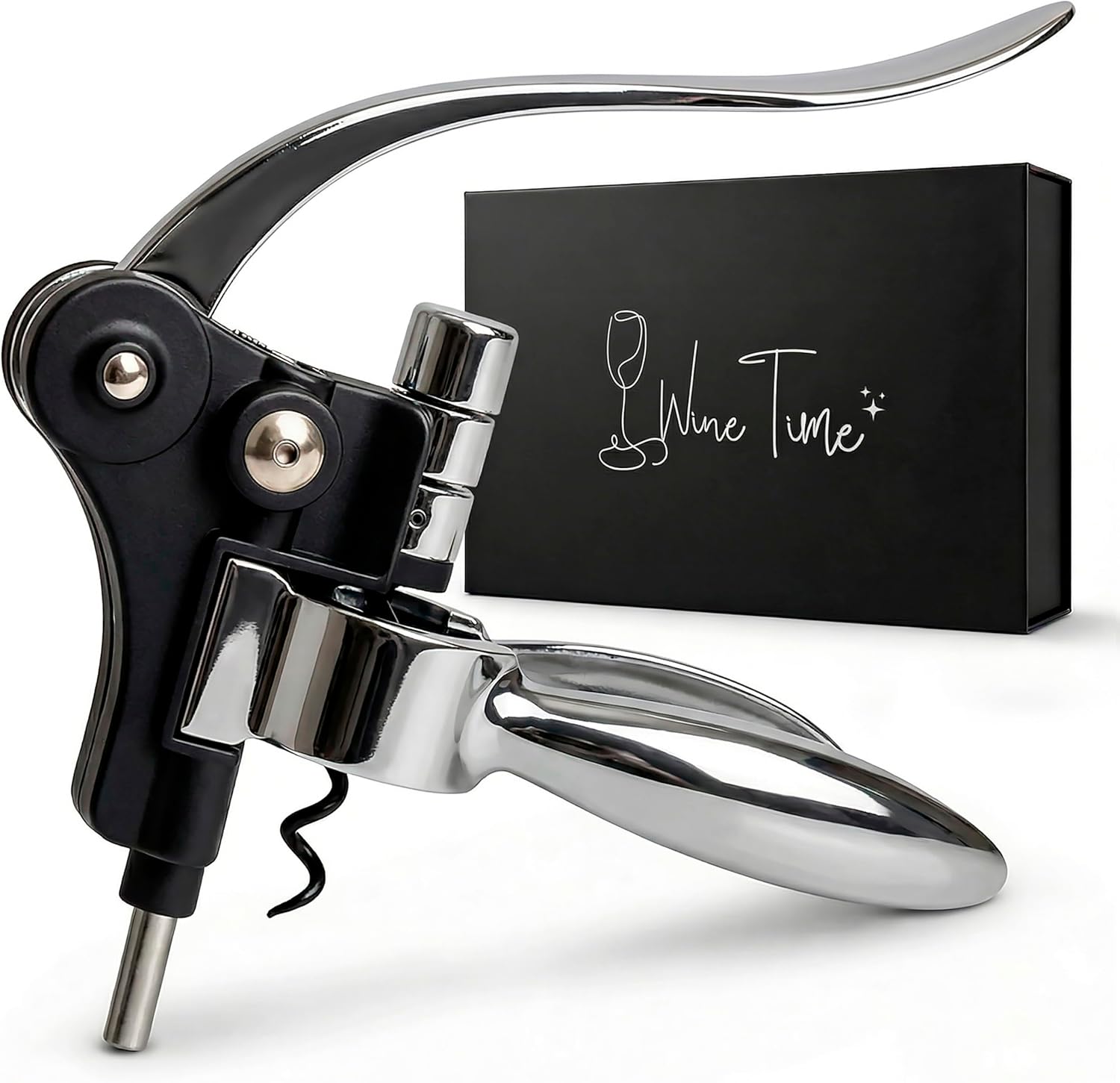 Complete Corkscrew Wine Opener Set With 7 Essential Accessories – Luxury Corkscrew Wine Opener Set for Effortless Uncorking & Wine Preservation – The most Elegant Wine Opener Gift Set (Luxe Bronze)