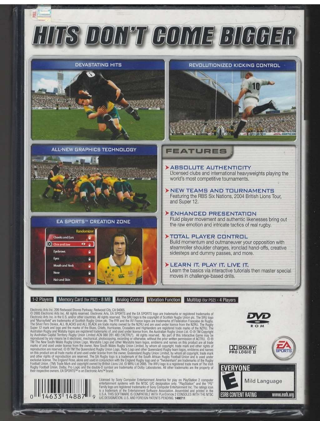 Amazon.com: EASports Rugby 2005 - PlayStation 2 : Video Games