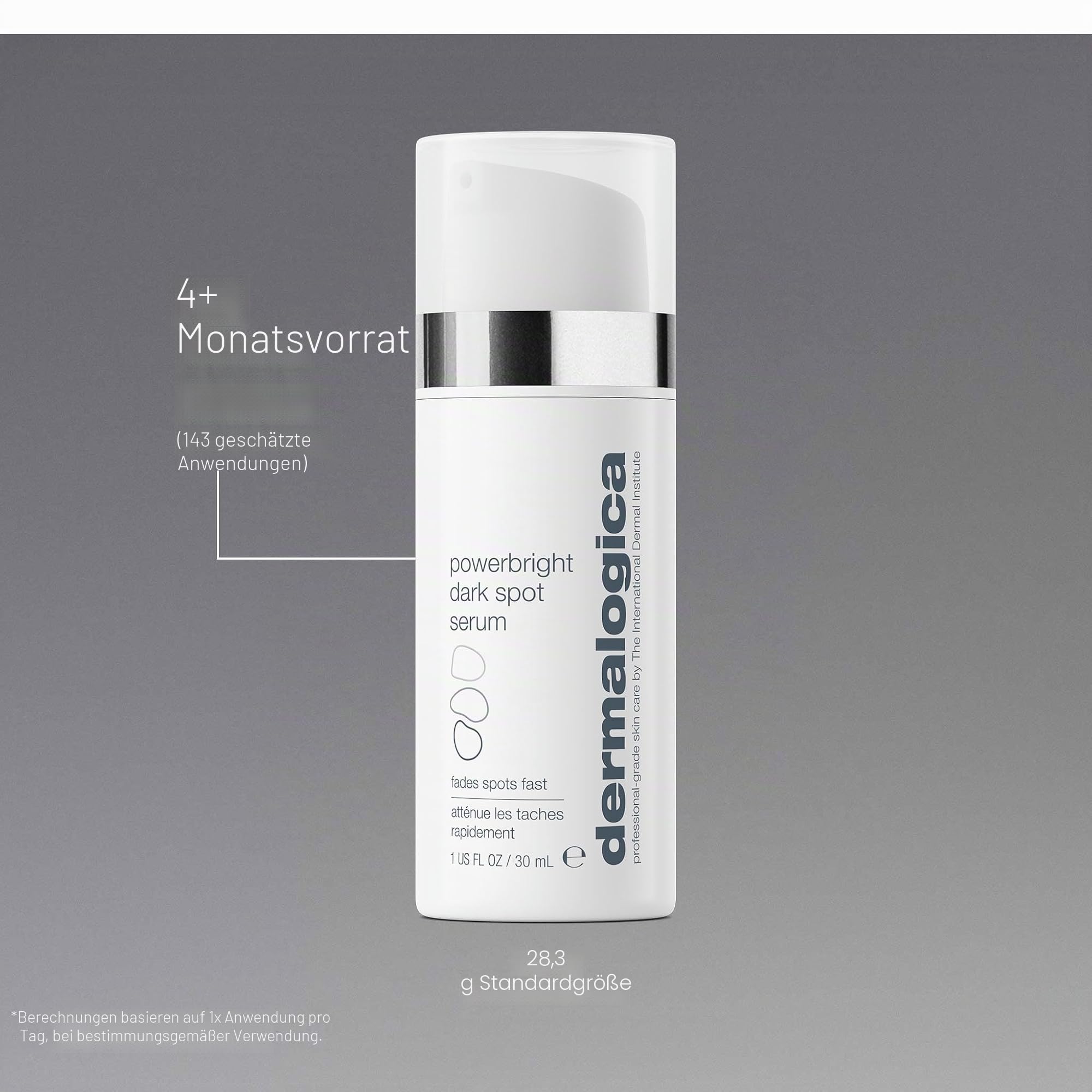 Dermalogica PowerBright Dark Spot Serum 30ml - Pigmentausgleichendes Serum. Reduziert dunkle Pigmentflecken auf der Haut. Für einen ebenmäßigen, strahlenden Hautton. | Aufhellendes Serum, das Pigmentflecken mindert, den Hautton ausgleicht und Strahlkraft