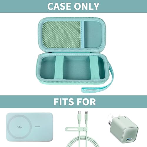 Miniatura 2 de casmilee Funda para batería magnética Anker de 10,000 mAh, cargador portátil inalámbrico plegable, 633622621321 5,000mAh Power Bank (MagGO),