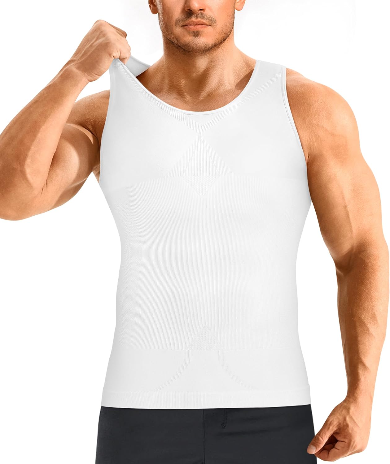 Eleady Sleeveless Compression Shirt Mens Shaper Tank Top Slim Fit Slimming Undershirt