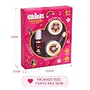 Chicit Beauty Organic & Safe Makeup Kit for Kids | Beauty Set for girls, Teens, Pre-Teens | Lip Gloss, Lip & Eye, Cheek Tint, Eye Glitter, brush | Vegan, Cruelty Toxic-Free for Sensitive Skin (PACK OF 4) SHADE-Purple gallery image