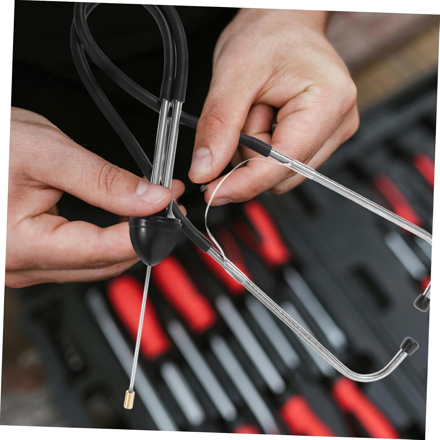Artibetter Water Leak Testing Stick Leak Detector Tool for Underground Pipelines Easy to Use