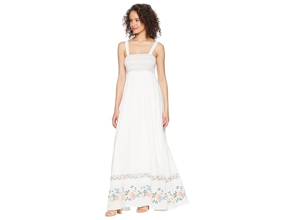 

Show Me Your Mumu Eliana Maxi Dress (Once Upon A Flower Embroidery) Women's Dress, White