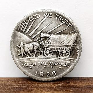 1926 Commemorative Oregon Trail Half Dollar Silver Coin Westbound Pioneering Commemorative Coin Antique Silver Dollar Coin