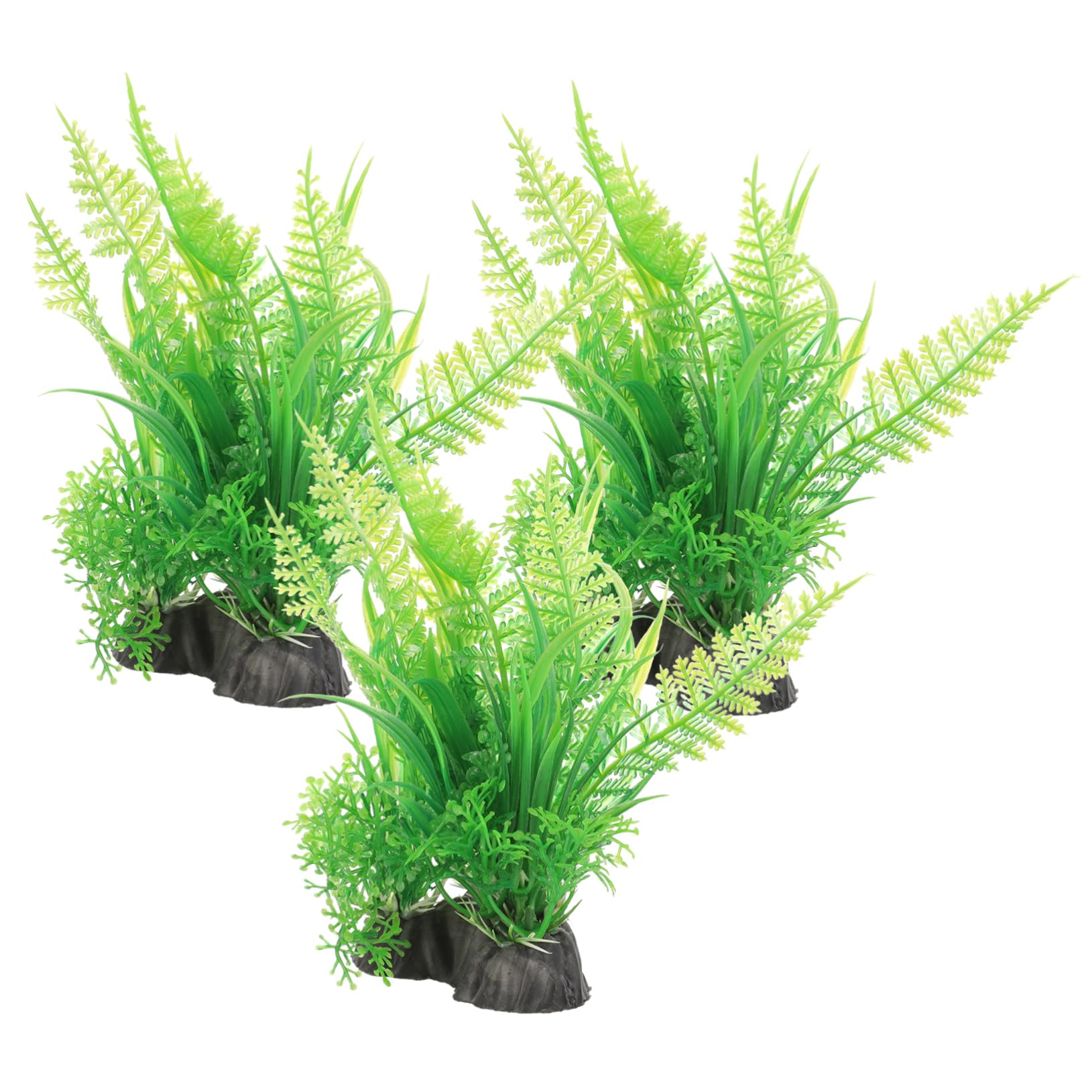 Cabilock 3 Set Decorazioni Per Carri Armati Betta Decorazione Di Fiori Di Aria Globo Pianta Falso Puzzle Naturale Bobble Alleggerimento Neon Green Plastica 3 Pezzi * 3
