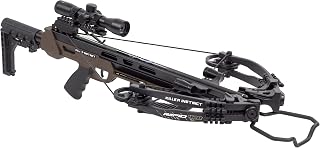 Killer Instinct Rapid 420 Crossbow 420 FPS: Compact Hunting Kit with Scope, Arrows, Quiver & Rope Cocker
