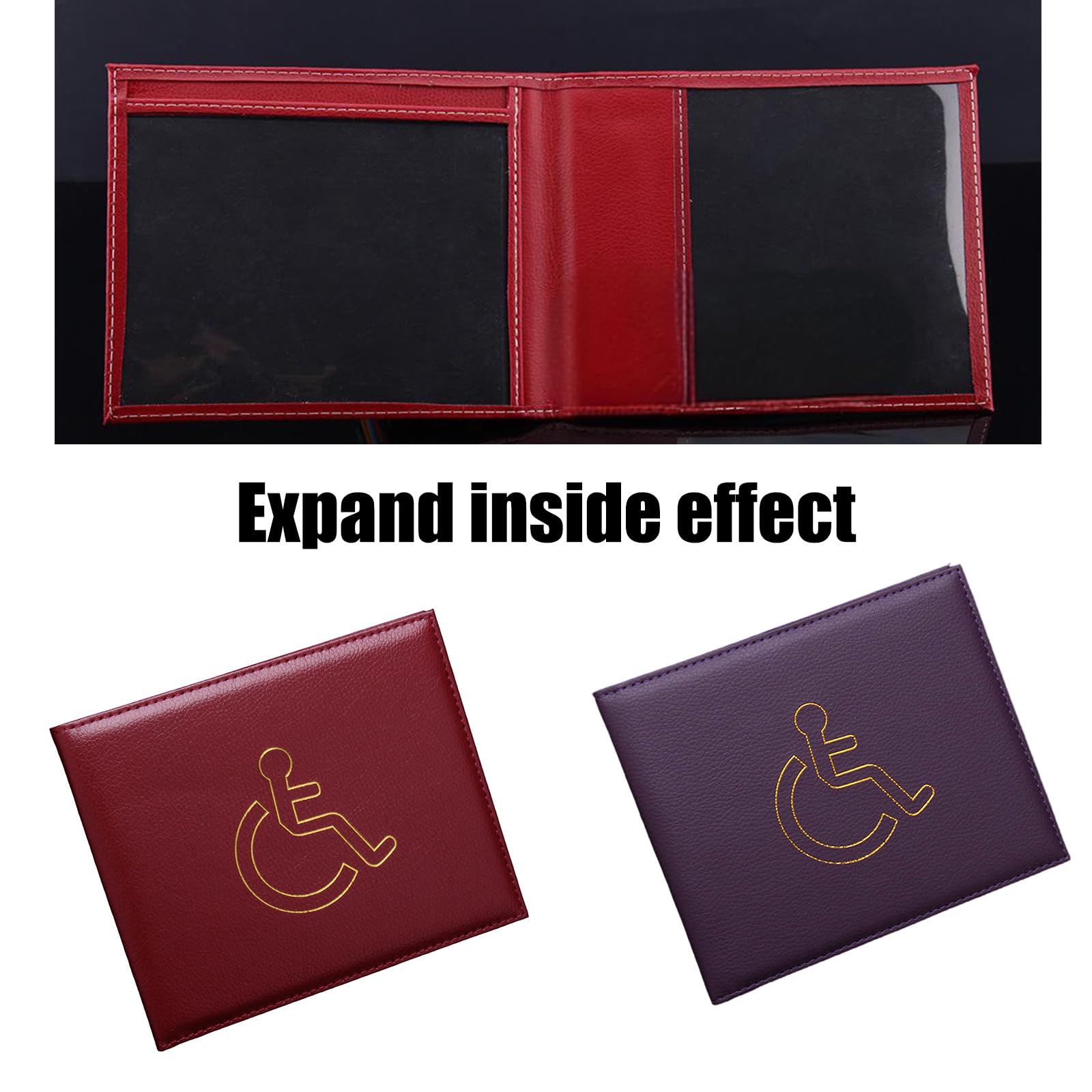 Portafoglio Badge Disabile Portabadge Per Permesso Disabili | Blù, In Similpelle, Display Coperto Bitdefender VPN - Foto 9