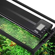 hygger Auto On Off LED Aquarium Light 18-24 Inches Dimmable 7 Colors Full Spectrum Fish Tank Light Fixture for Freshwater Planted Tank Build in Timer Sunrise Sunset