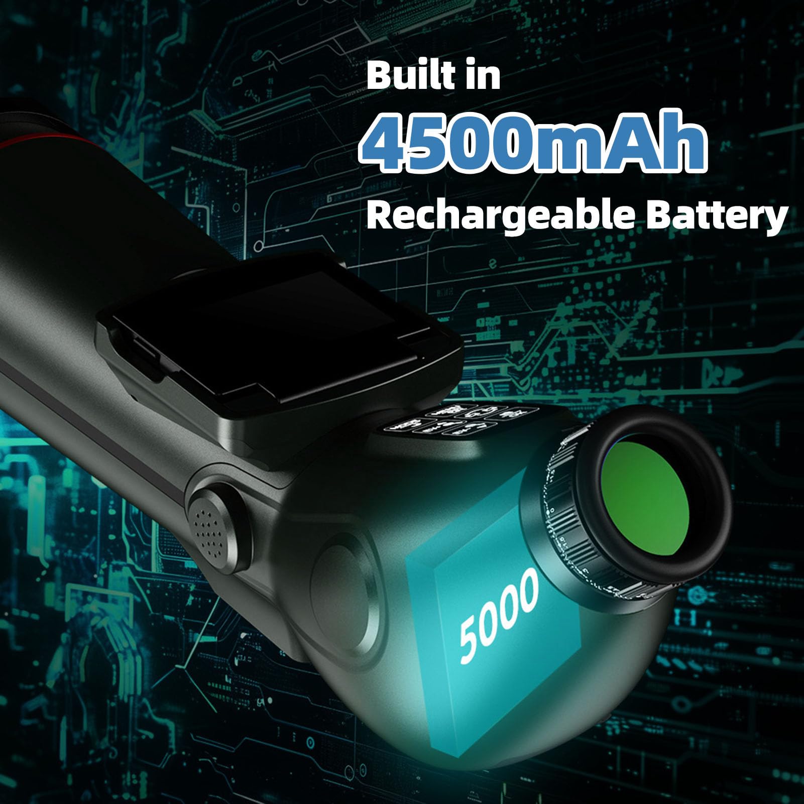 banapoy Repérant des Portées avec Trépied, Portée Spotter 4K avec écran Externe 2,8", Zoom Numérique 18x, Télescope Monoculaire pour L'observation des Oiseaux, Visualisation Faune
