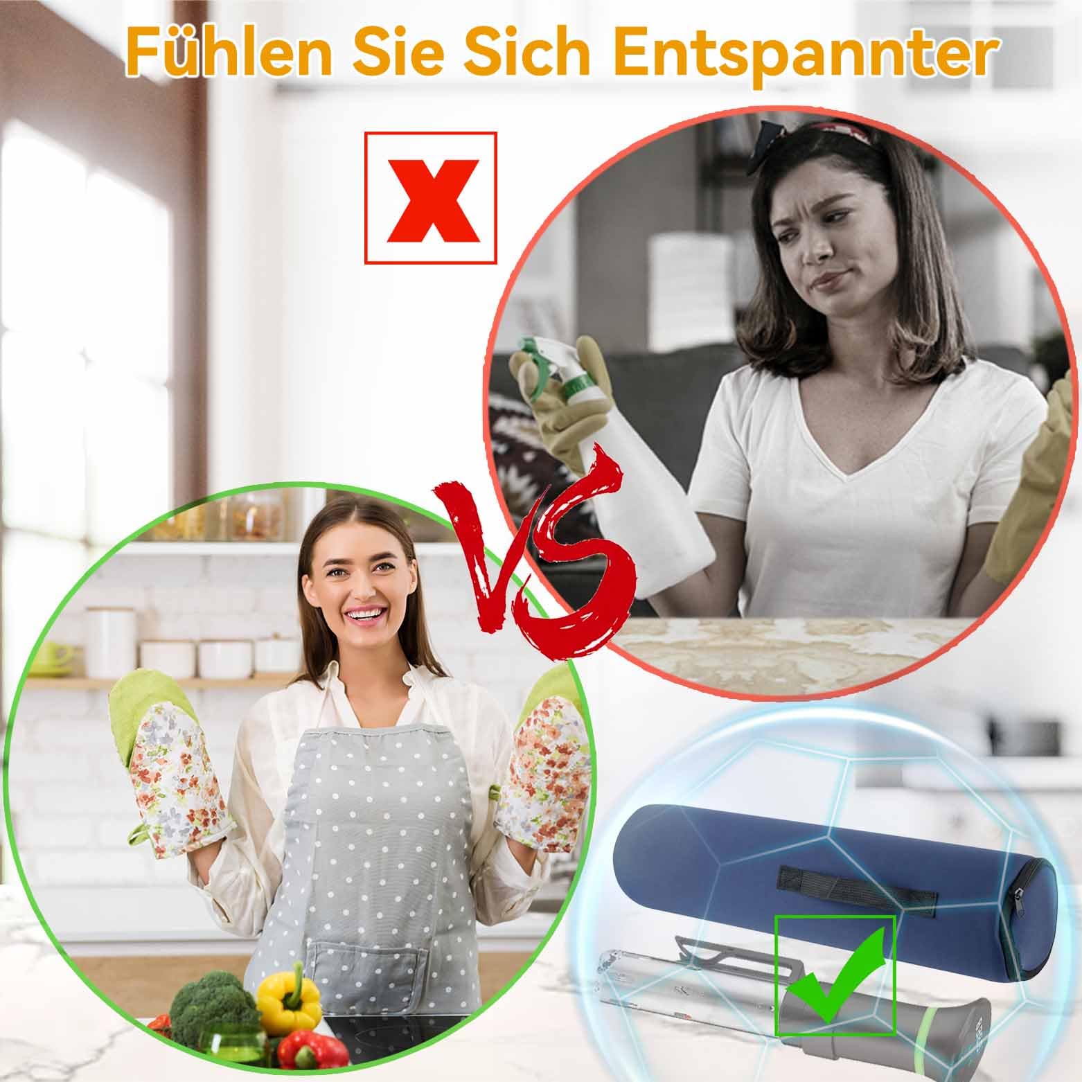 Funda protectora universal resistente al calor, resistente al agua, para cocina Sous-Vide, bolsa de almacenamiento para KitchenBoss Sous Vide Garer Stick, Inkbird, Klarstein Quickstick y otros
