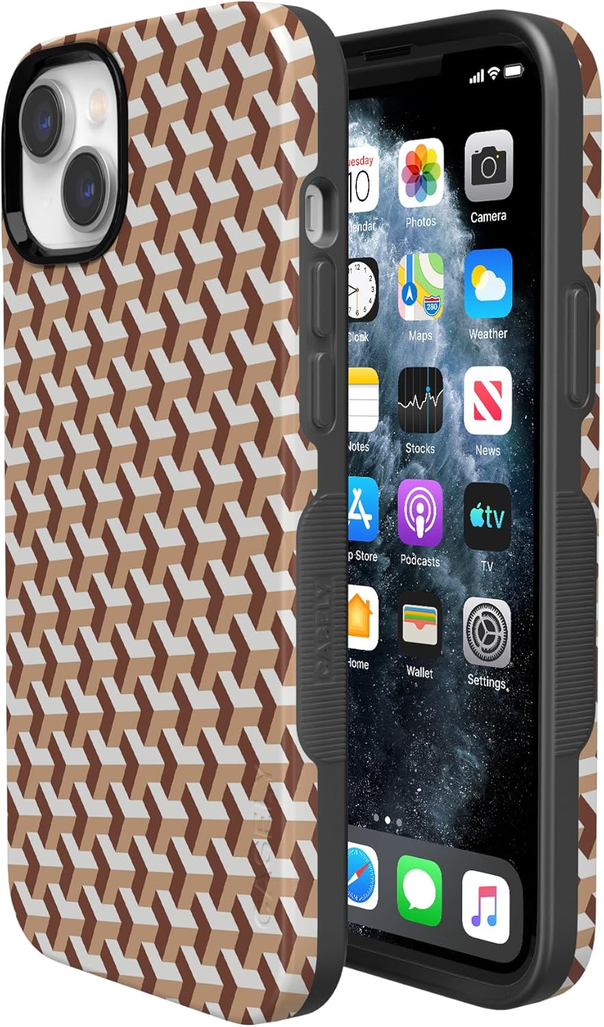 Casely iPhone 15 Plus Case | Step It Up | Abstract Geo | Bold Protective Design | Compatible with MagSafe - Image 4