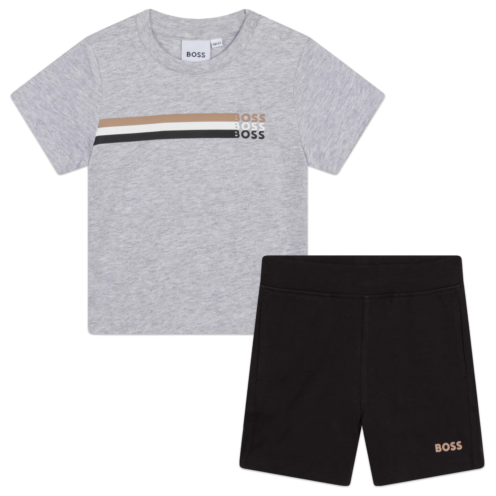 BOSS - Pantalón y camiseta de algodón NIÑO 100% Algodon 18MESES