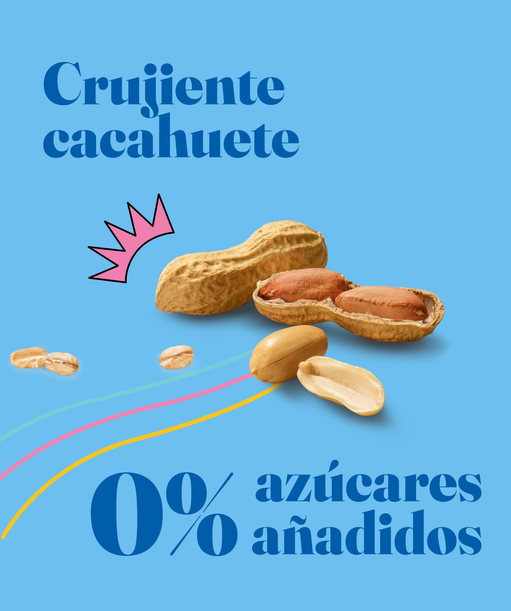 Corny 0%, Barrita de Cacahuetes y Chocolate con Leche, Sin Azúcares Añadidos, Con Cereales Integrales, Sabor Crujiente y Delicioso, Pack 10 estuches con 6 barritas 10x(6x20g)