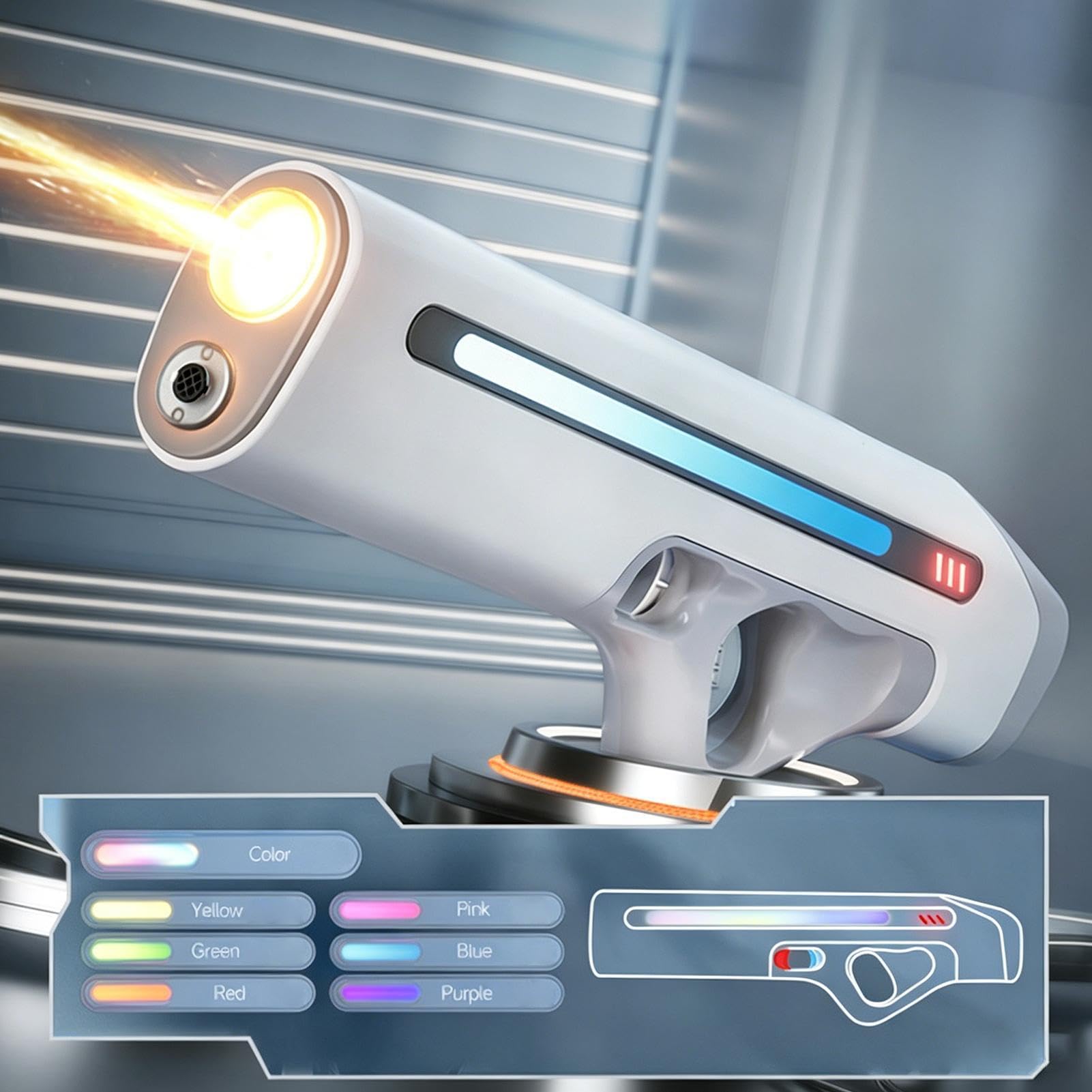 Pistola Ad Acqua Elettrica Con Riempimento Automatico, Fucile Ad Acqua Potente Lunga Gittata 12m Per Bambini E Adulti, Pulse Water Guns