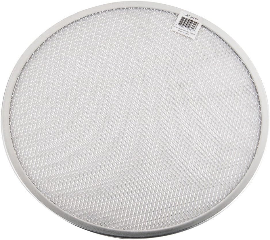 18709 Aluminum Pizza Screen, 9" Dia.,Silver