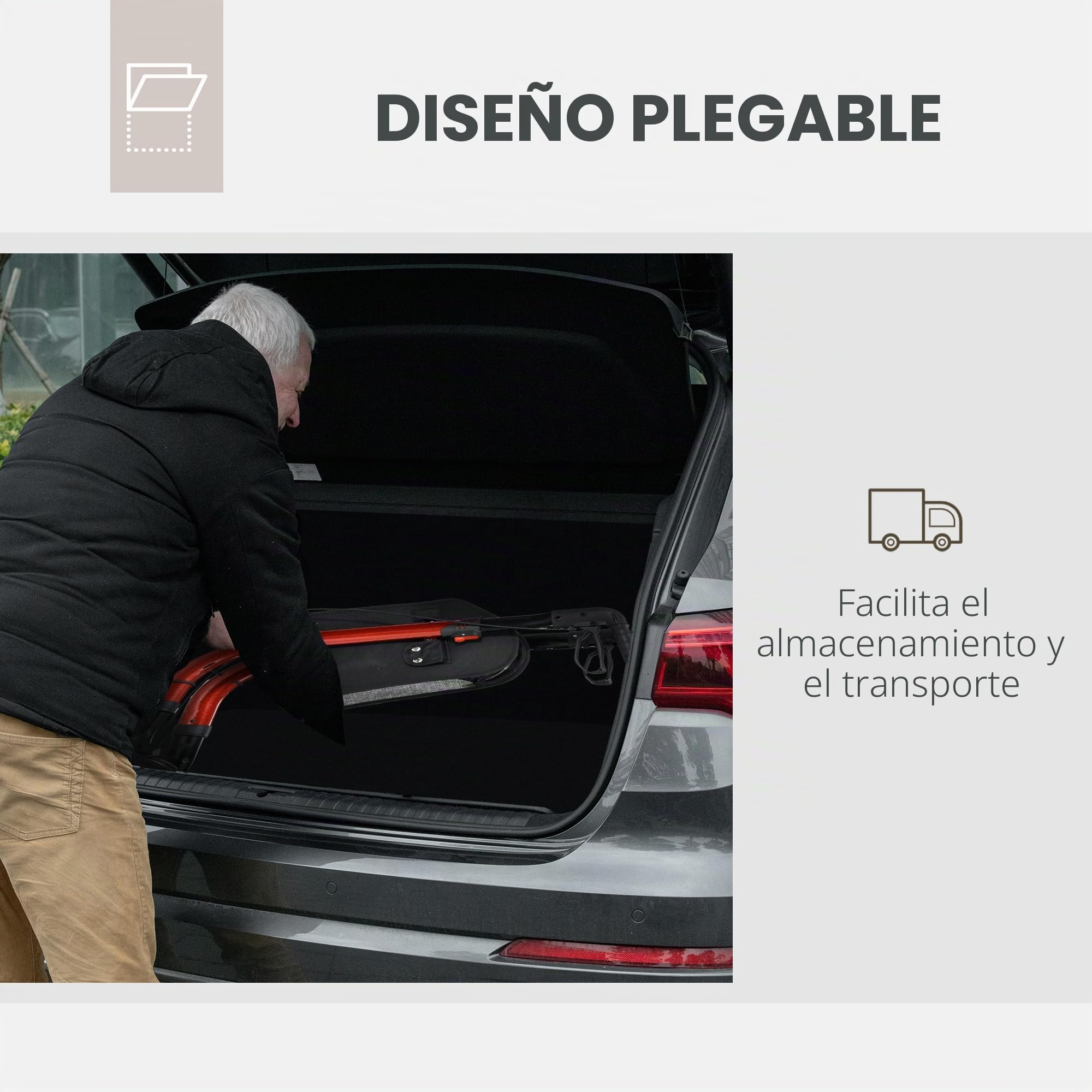 HOMCOM Andador plegable de 3 ruedas, andador para ancianos, doble freno, altura regulable, chasis de aluminio, cesta portaobjetos, ligero y resistente, rojo