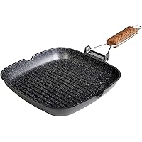 WECOOK! Ecochef Titanio Bistecchiera Ondulata, Induzione