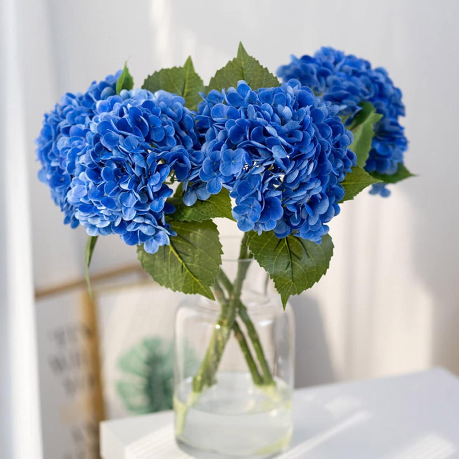 3 Pcs 21in Artificial Hydrangea Flower Large Natural