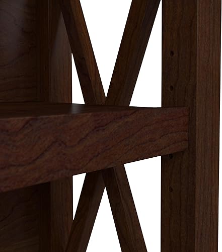 Miniatura 7 de Bush Home Estantería alta de 5 estantes para sala de estar u oficina en casa, estantería grande, estilo moderno de granja, colección Key West,