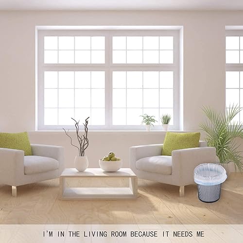 Miniatura 7 de Bolsa de basura pequeña de 1.2 galones, bolsas de basura para baño, para dormitorio, hogar, cocina, 80 unidades, encogimiento automático, color