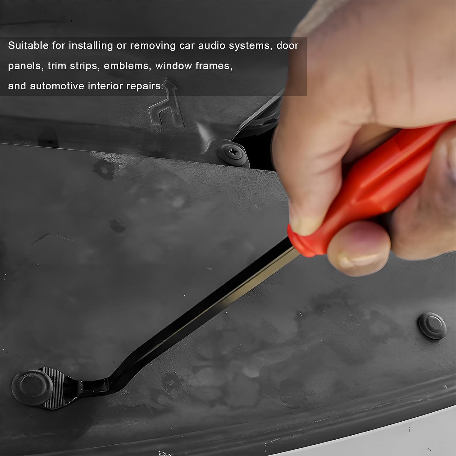 3 PCS Auto Fastener Remover, No Scratch Car Door Trim Removal Tool Plastic Panel Clip Puller, Universal Fastener Pliers Pry Tool for Vehicle Upholstery Dashboard Emblem