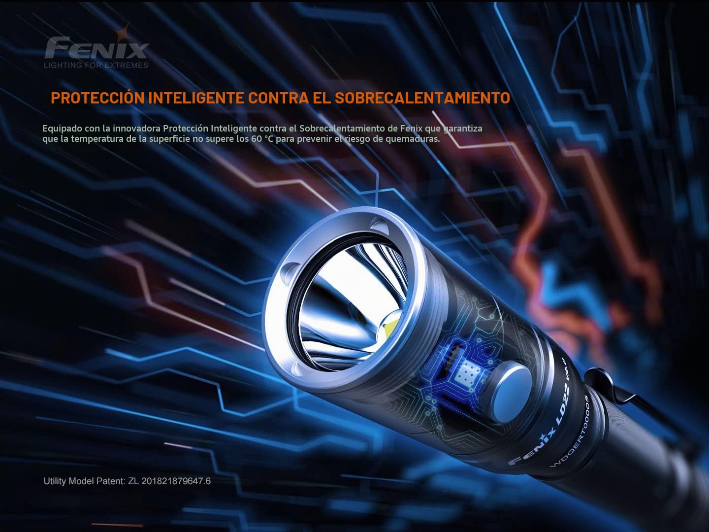 fenix Linterna LD22 v2.0 de 800 lúmenes, Schwarz