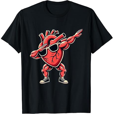 Boys Dabbing Heart Valentine's Day T-Shirt