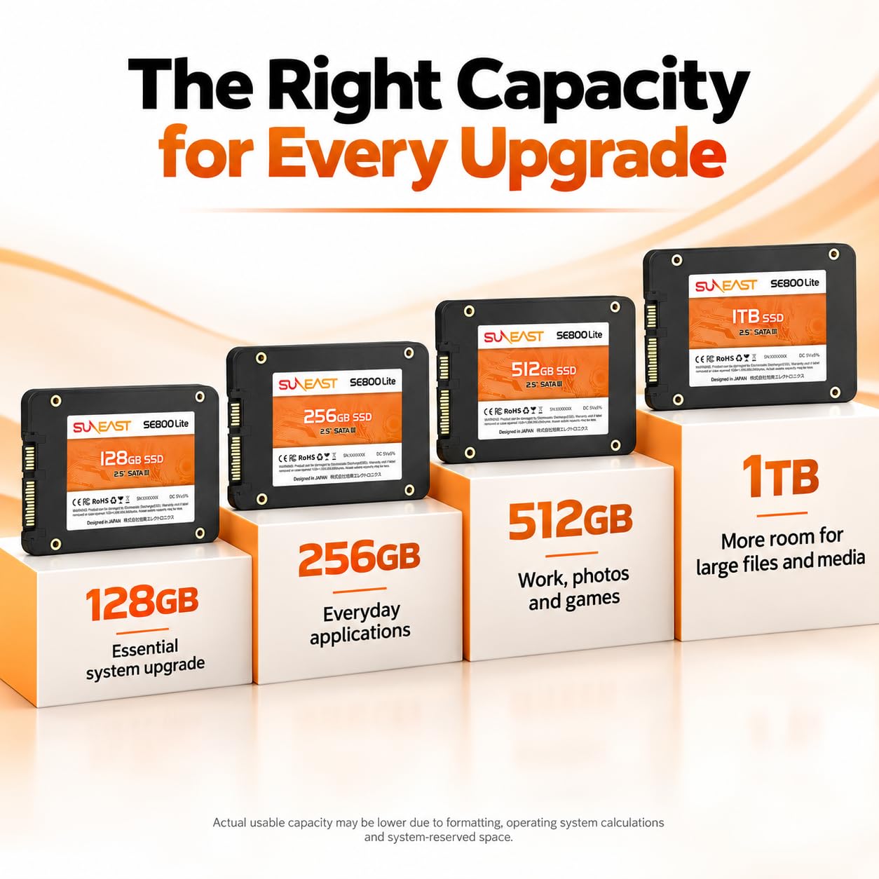 Amazon | SUNEAST 内蔵SSD 1TB 2.5インチ 3D NAND採用 SATA3 6Gb/s 7mm