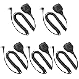 5 Pack PMMN4013a Speaker Microphone for CP200 CP200D PMMN4013 Shoulder Mic with 3.5 mm Jack for Motorola R2 CP100D CP185 BPR40D BPR40 PR400 CLS1110 CLS1410 CLS1110 RDU4100 RMU2040,2 Pin Two Way Radi