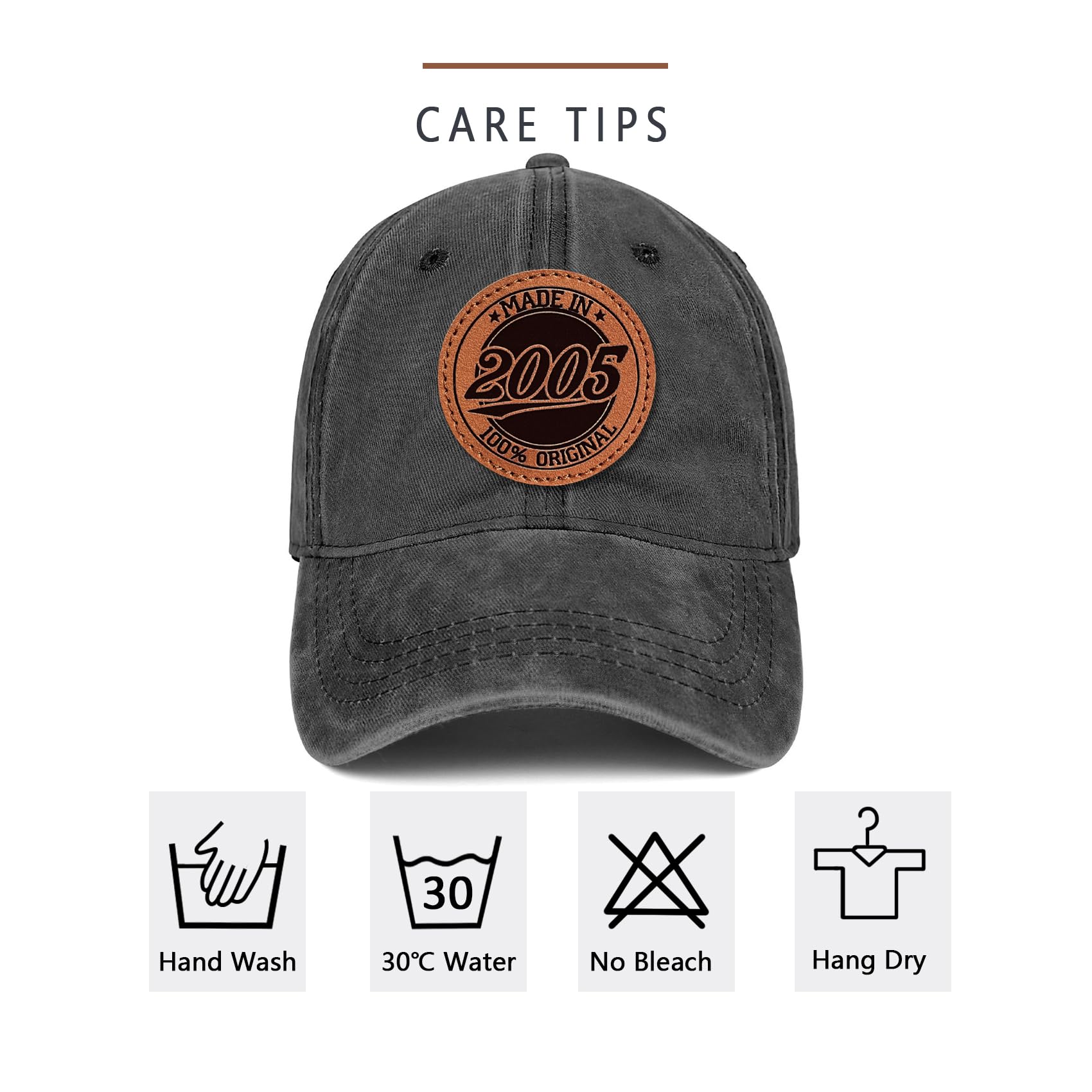 21st Birthday Gifts for Him Birthday Decorations Men Males 21 Year Old Birthday Gifts for Son 100% Cotton Hat