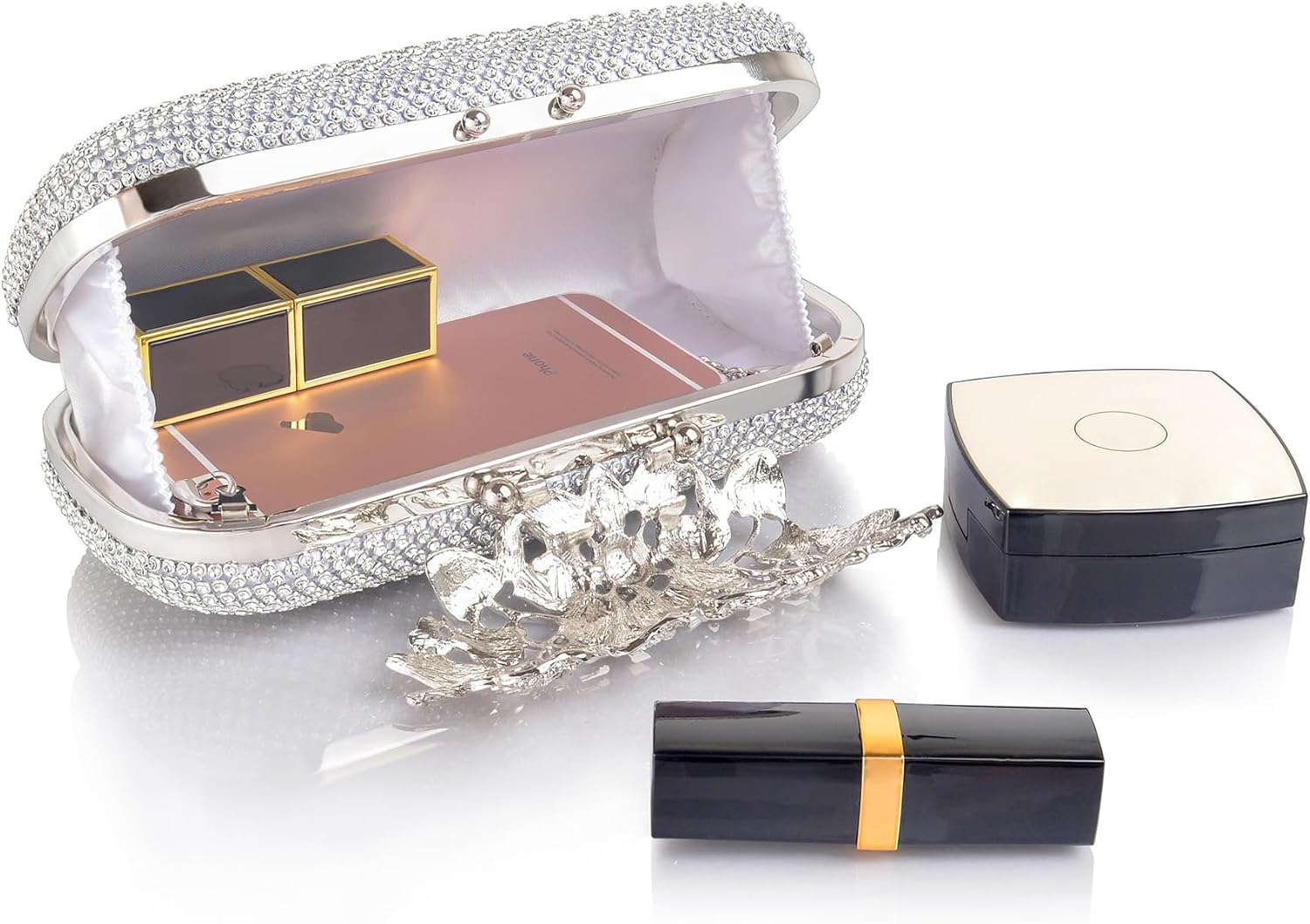 Crystal Evening Bag Rhinestone Bride and Bridesmaid Wedding Prom Party Formal Clutch Purses for Women Evening | Crystal, Rhinestone, Bride and Bridesmaid, Wedding, Prom, Party - Image 4