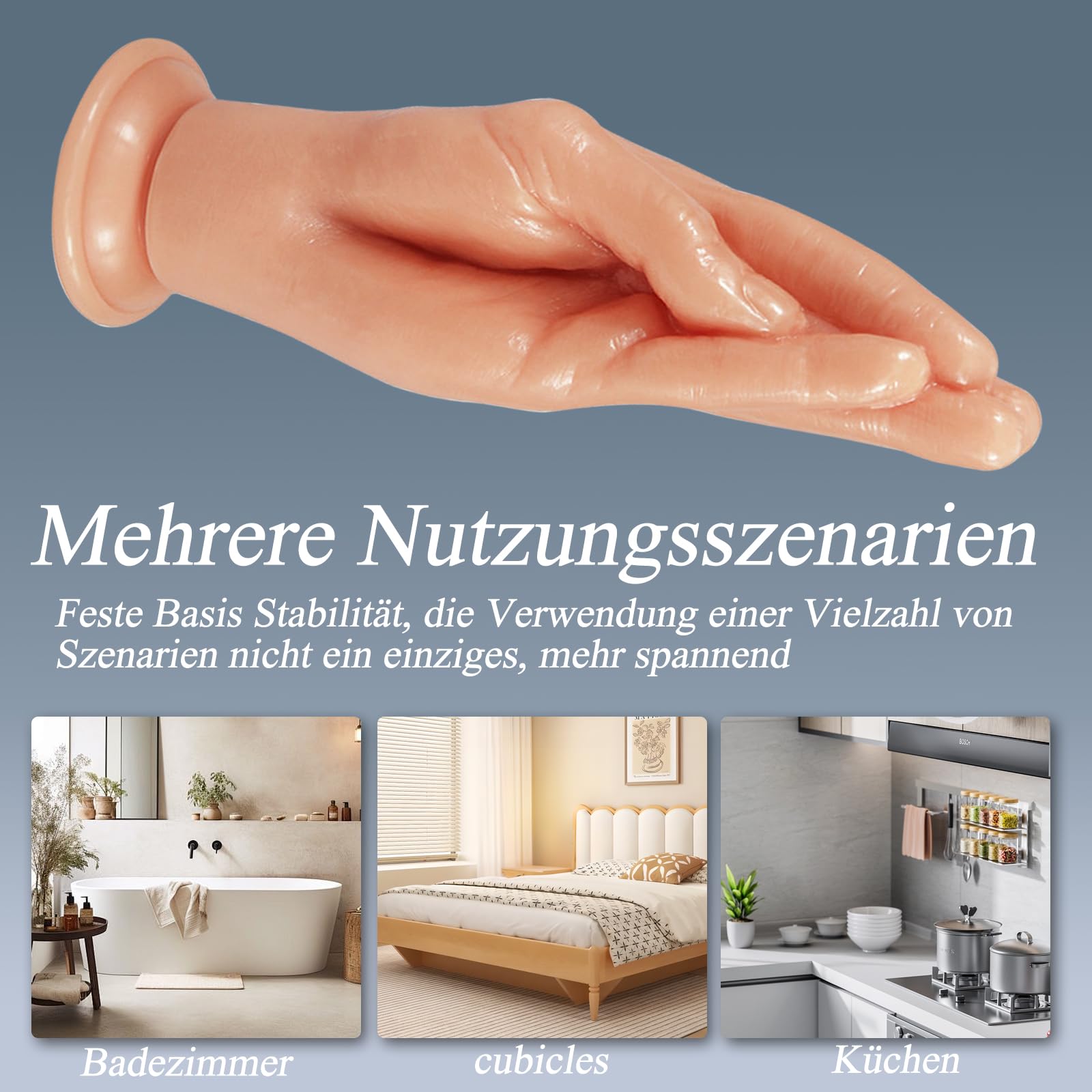 Plug Anale Sex toys Pugno Dildo, Mano Dildo Fisting Anale Plug Donna Uomo, Butt Plug con Ventosa, Anali Giocattoli Anale-dilatatore SexToy (Color Carne, Mano)